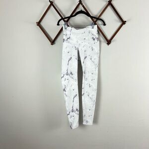 OLD NAVY Tie Dye Go-Dry High Rise Active Leggings Gray Purple White EUC D104